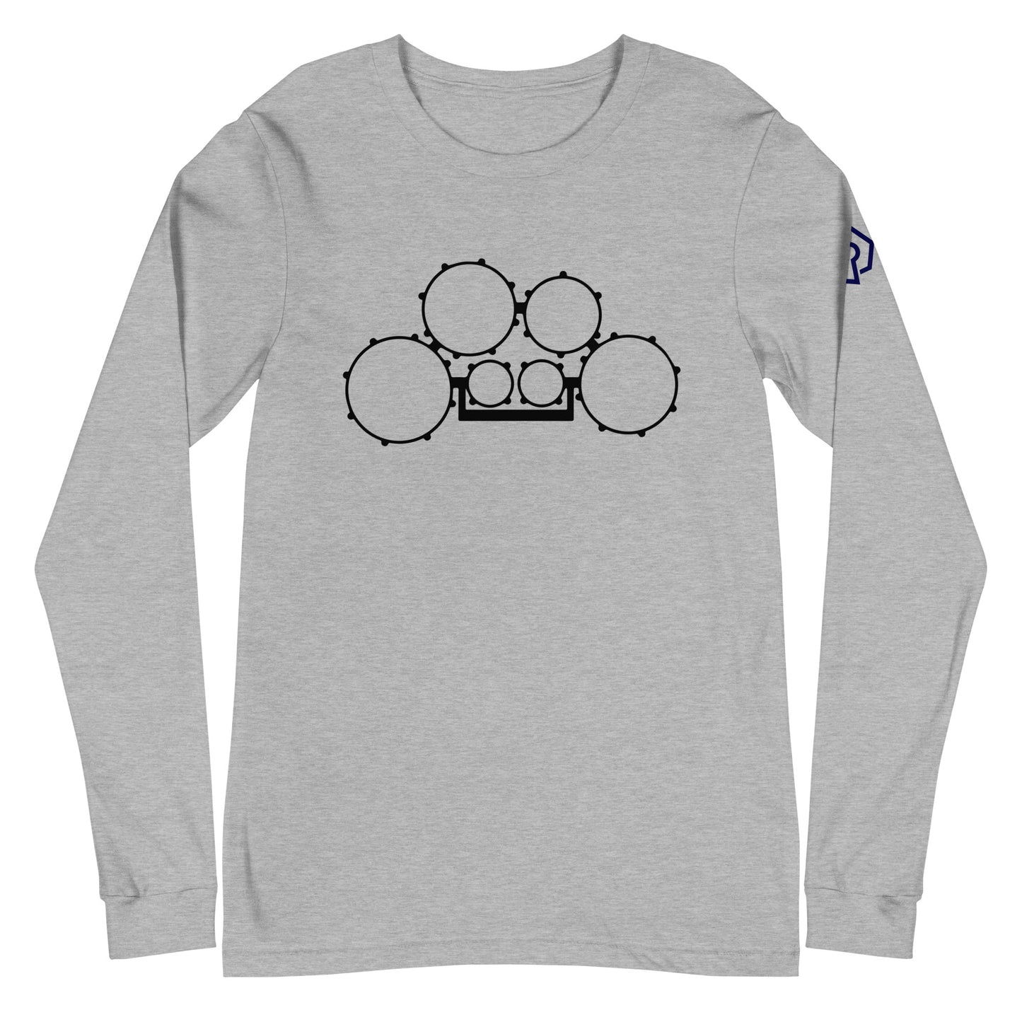Marching Tenor Drum Long Sleeve Tee (Unisex)