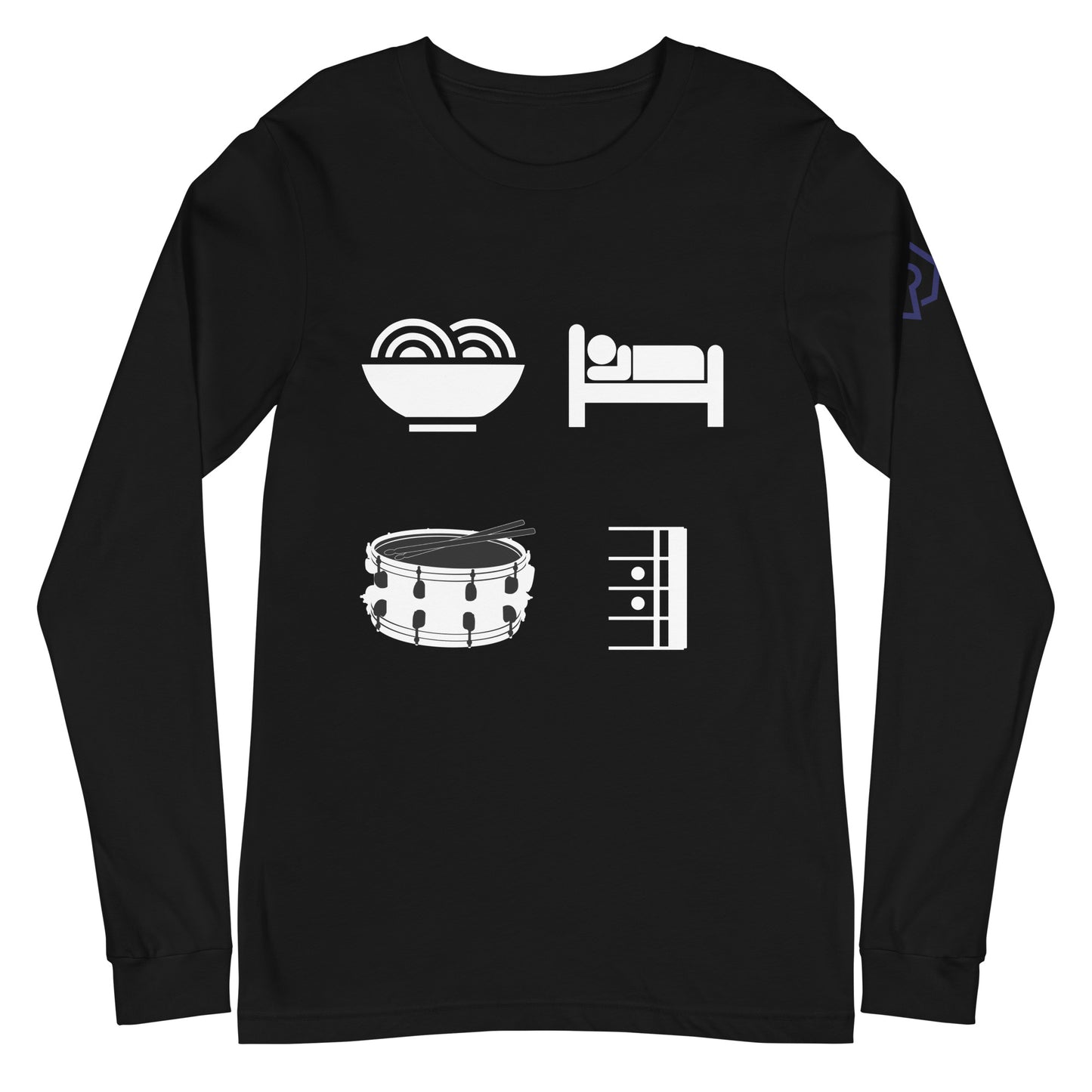 Eat, Sleep, Drum, Repeat Long Sleeve Tee