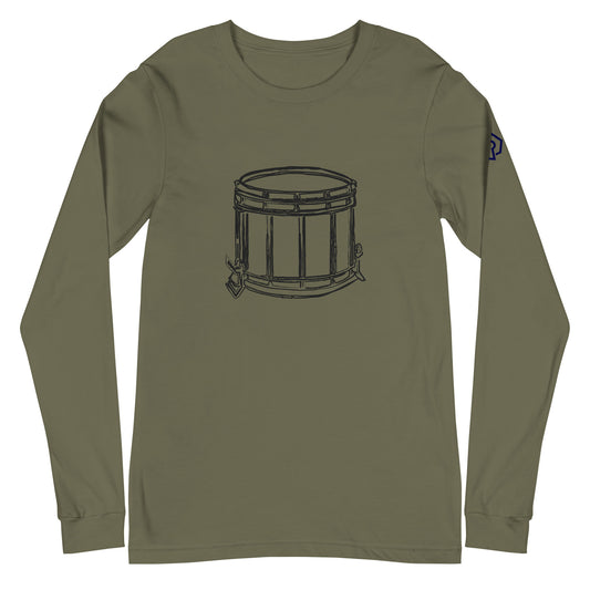 Marching Snare Drum Long Sleeve Tee (Unisex)