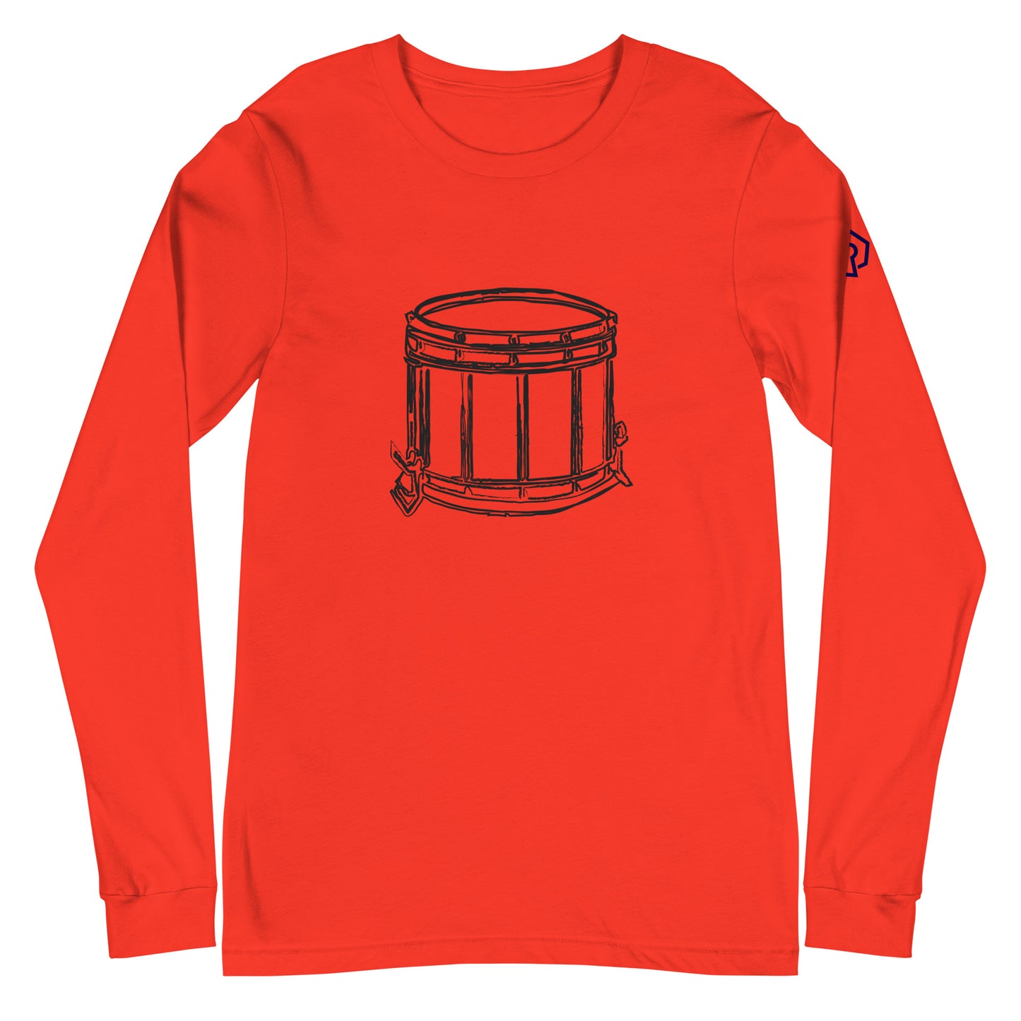 Marching Snare Drum Long Sleeve Tee (Unisex)