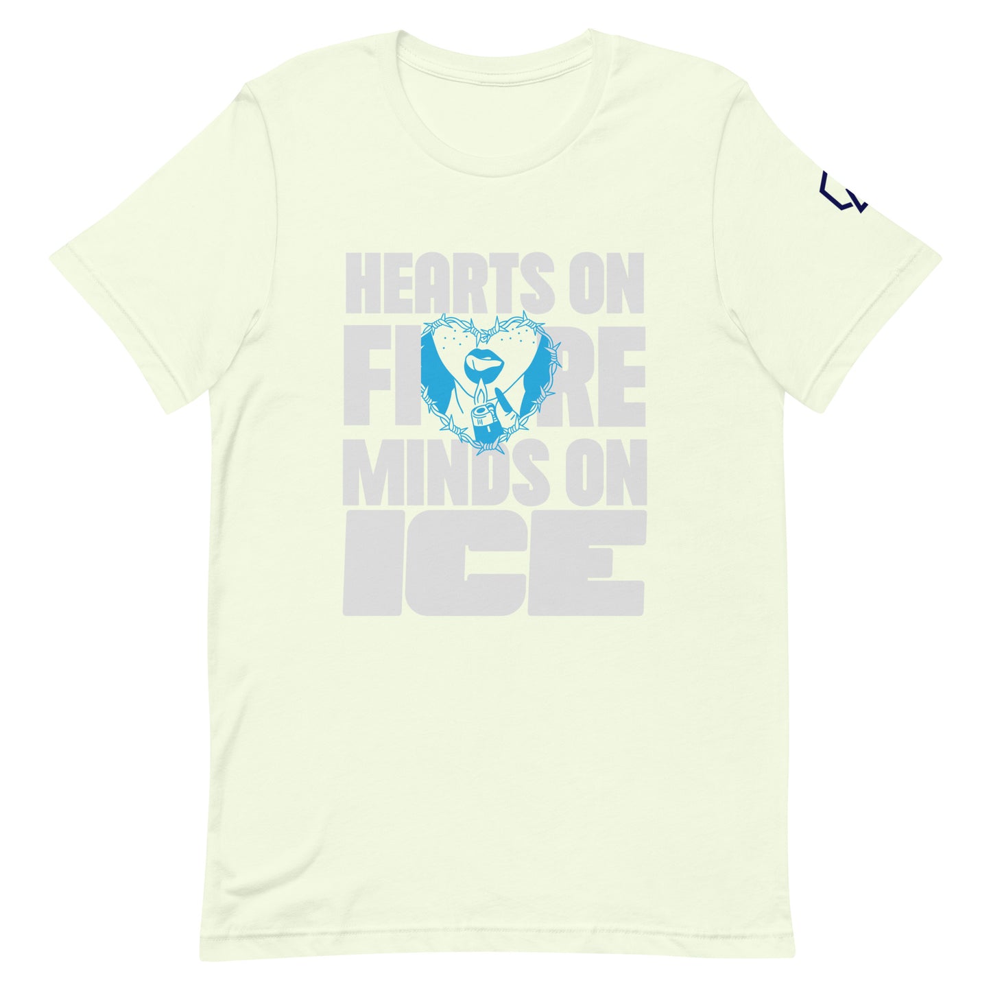 Hearts on Fire, Minds on Ice T-Shirt (Unisex)