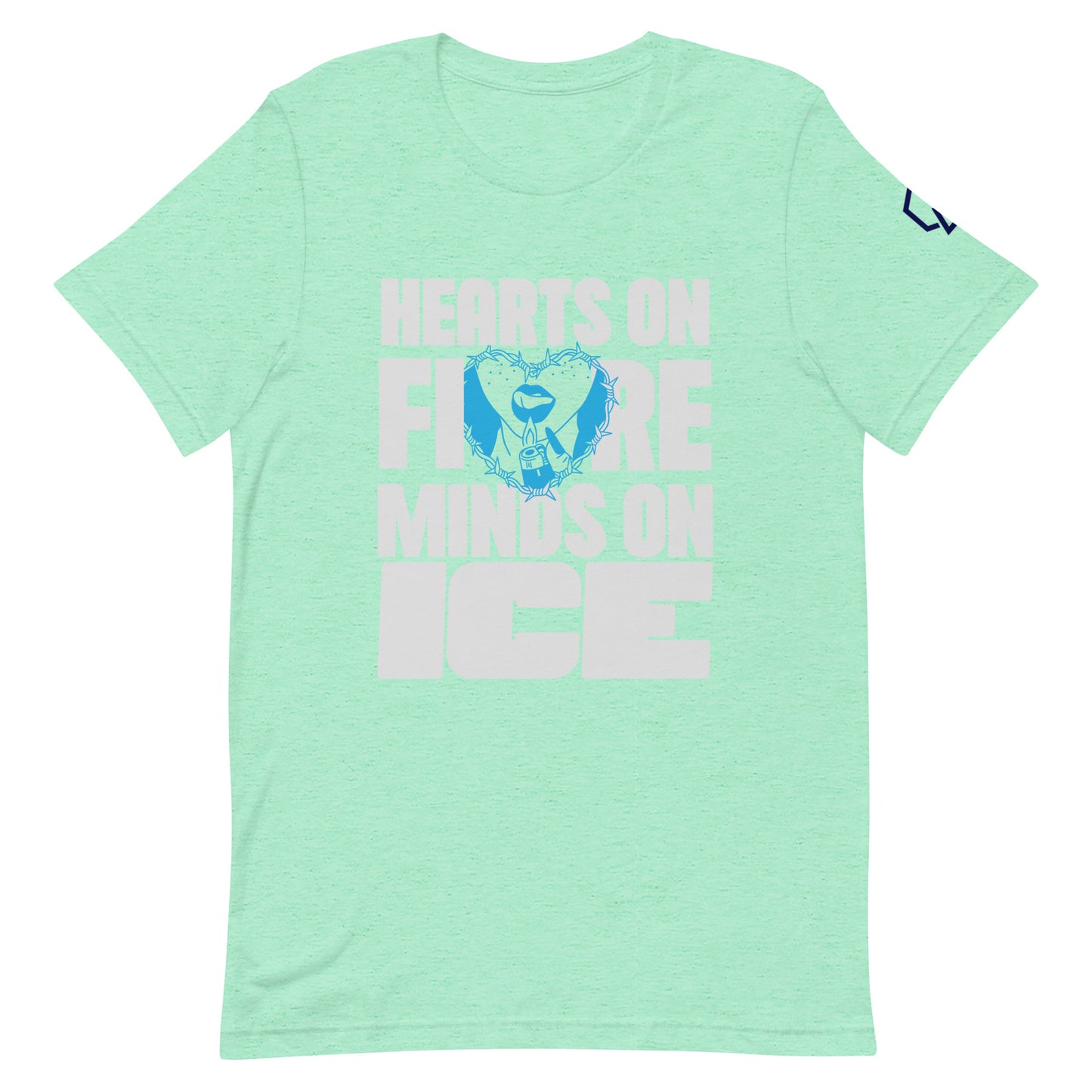 Hearts on Fire, Minds on Ice T-Shirt (Unisex)